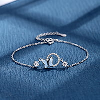 Enchanted Blue Crystal Butterfly Bracelet Enchanted Blue Crystal Butterfly Bracelet