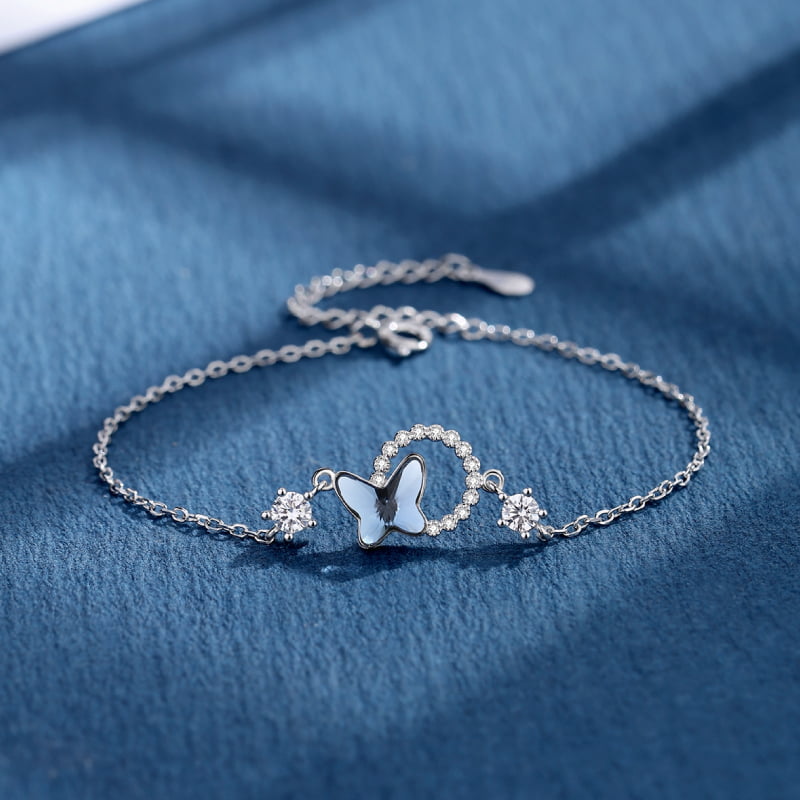 Enchanted Blue Crystal Butterfly Bracelet Enchanted Blue Crystal Butterfly Bracelet