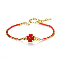 Gold-Plated Lucky Clover Bracelet Gold-Plated Lucky Clover Bracelet
