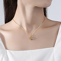 Gold-Plated Bamboo Shadow Necklace Gold-Plated Bamboo Shadow Necklace