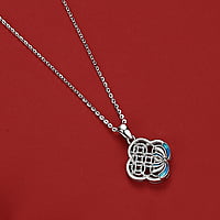 Sterling Silver Bamboo Shadow Necklace Sterling Silver Bamboo Shadow Necklace