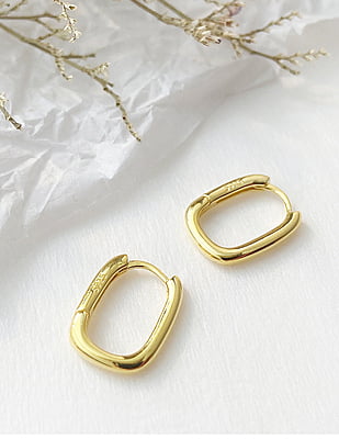 18k Gold-Plated Bold Hooped Earrings