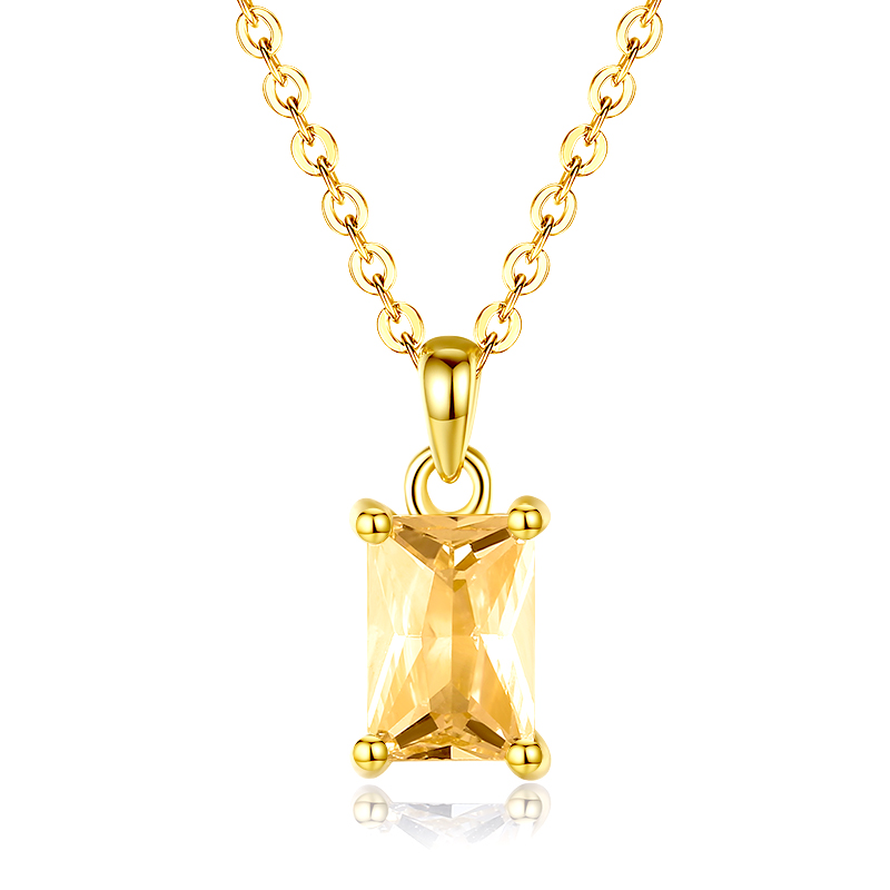 Gold-Plated November Birthstone Necklace