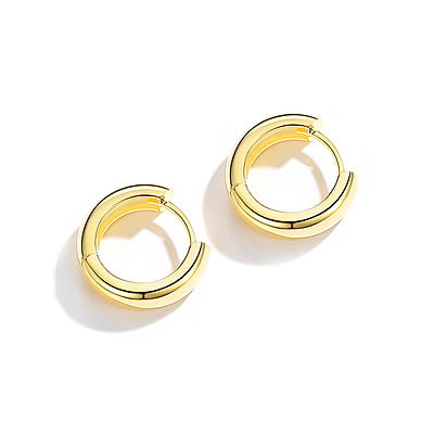 18k Gold-Plated Hooped Earrings