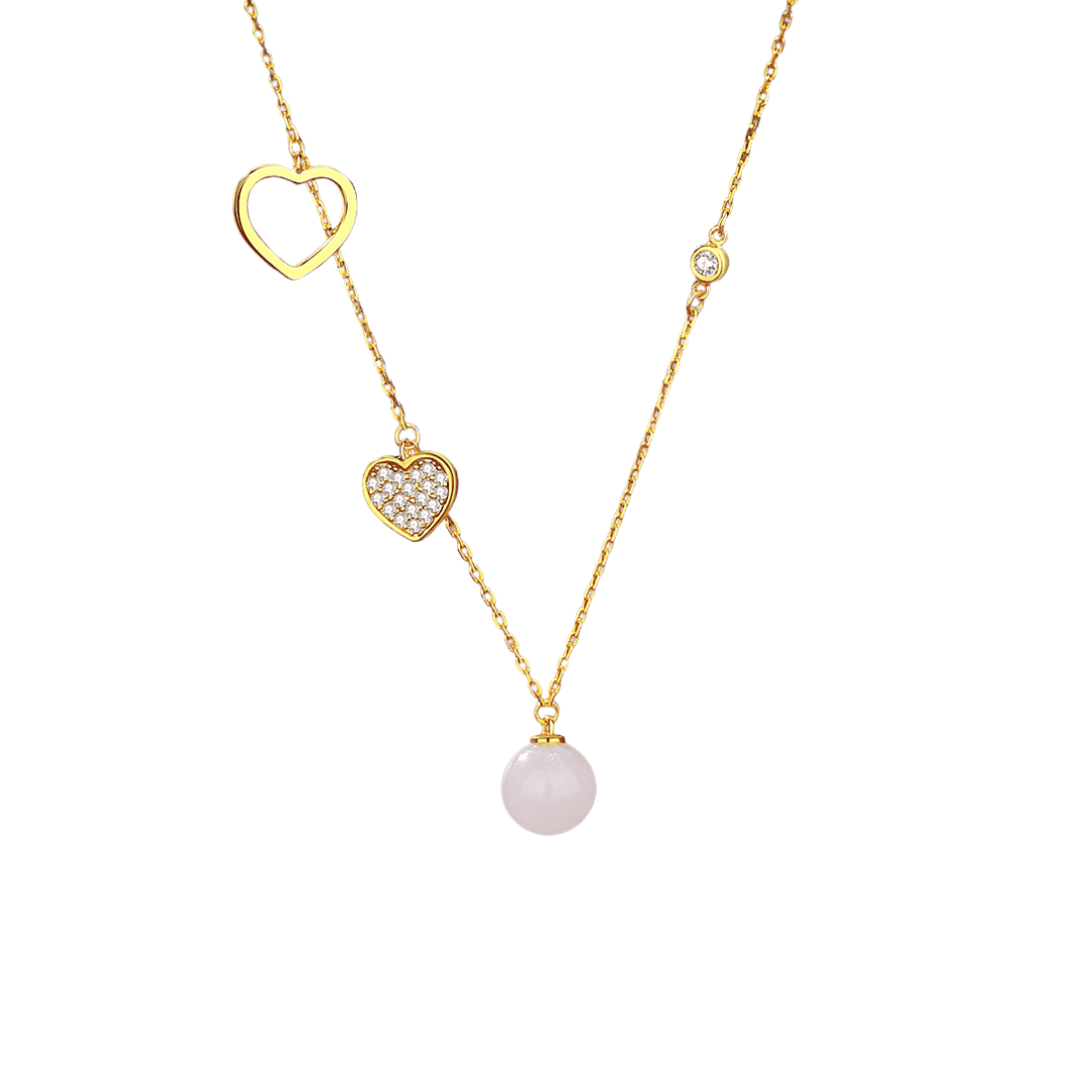 Hearts Aligned Jade Necklace Hearts Aligned Jade Necklace